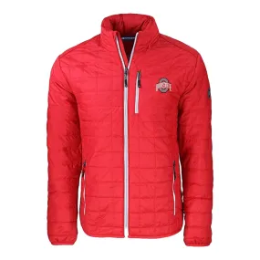 Ohio State Buckeyes Cutter & Buck Rainier PrimaLoft Eco Insulated Scarlet Full Zip Jacket