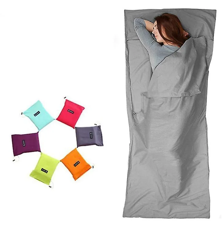 115*210cm blue Household anti dirty sleeping bag, portable liner, ultra-light hotel travel sleeping bag AZ21594