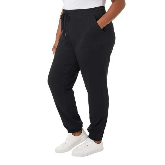 32 Degrees PLUS Soft Stretch Cotton Twill Active Pants Joggers