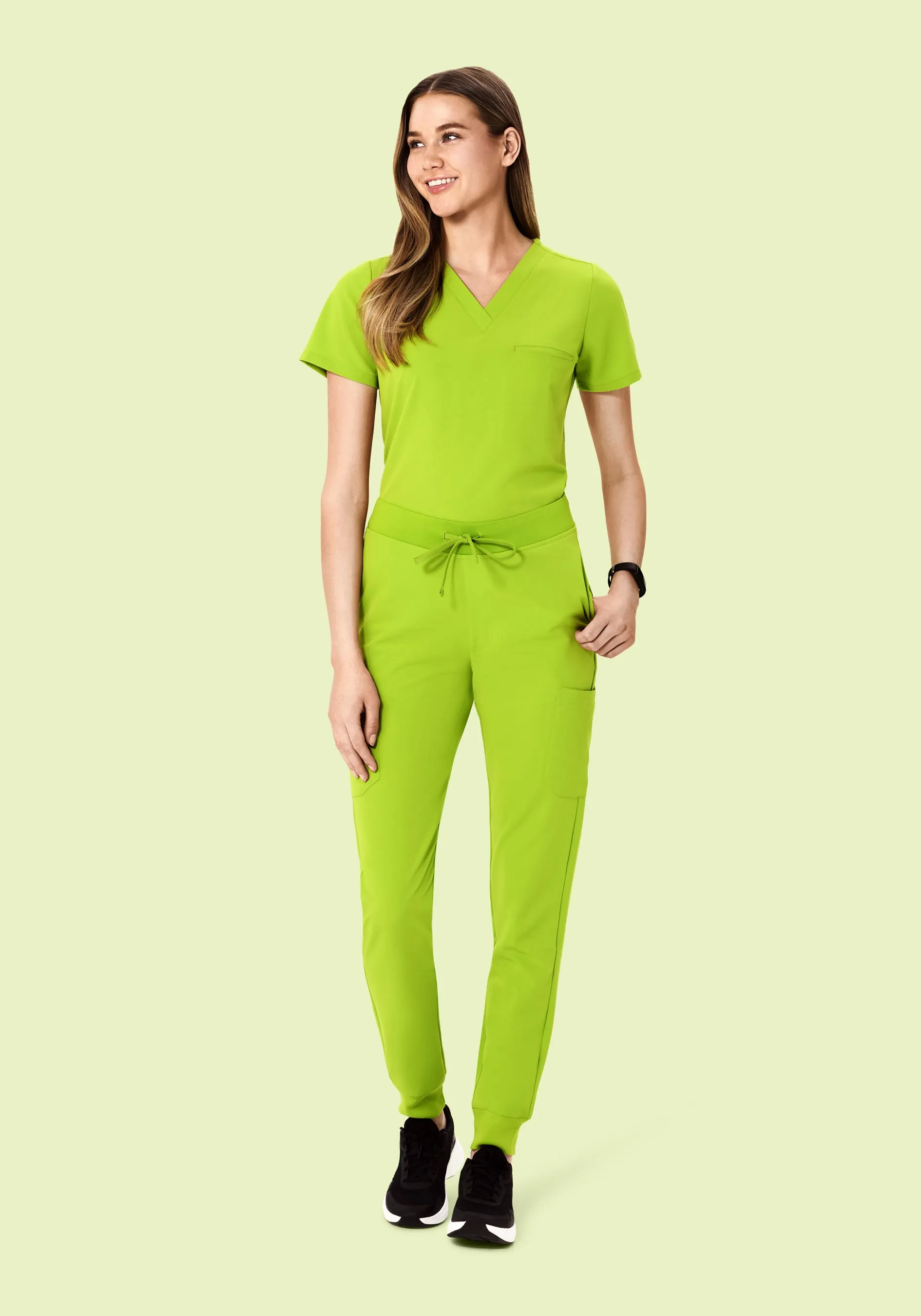 9 Pocket Joggers Apple Green