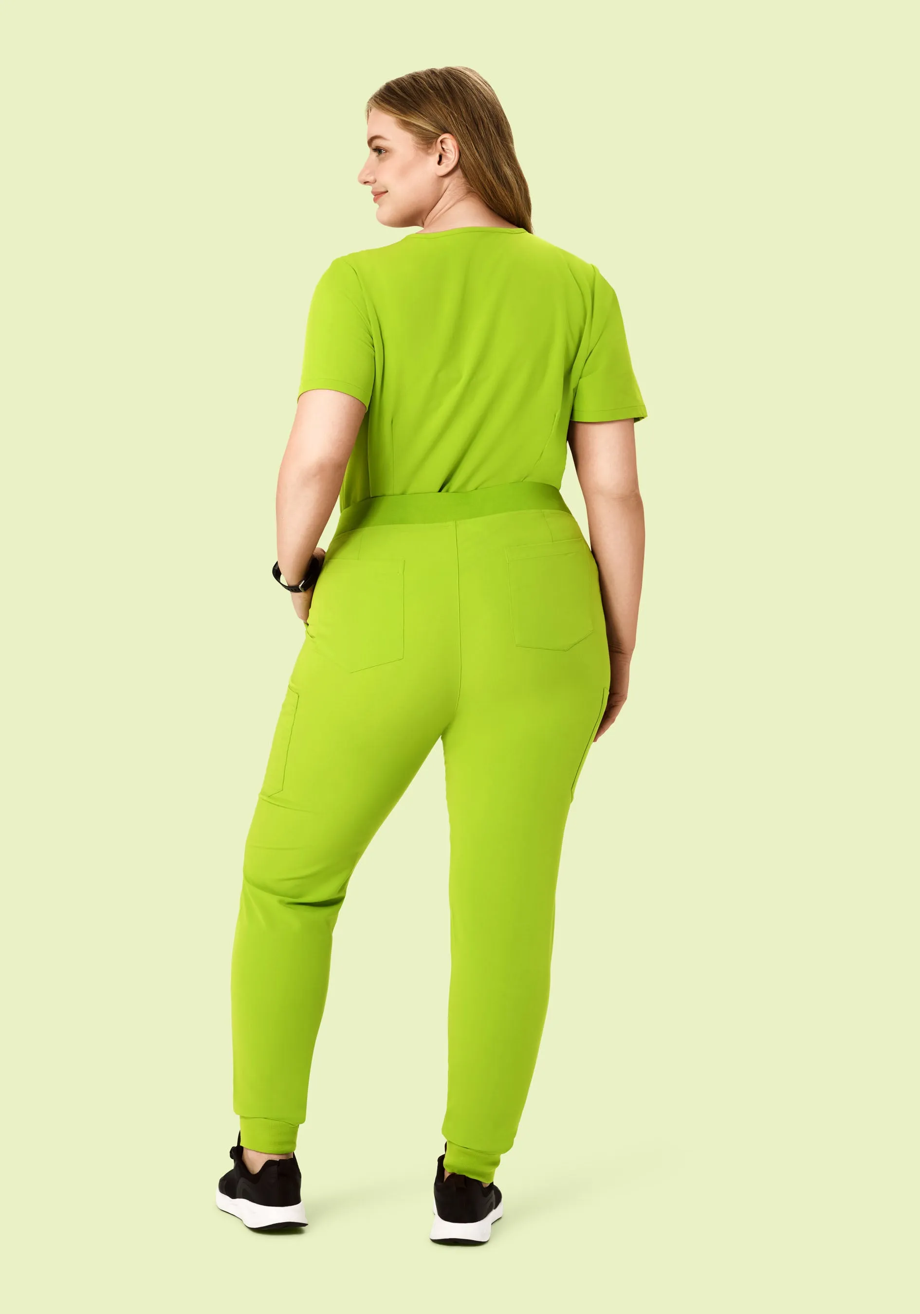 9 Pocket Joggers Apple Green