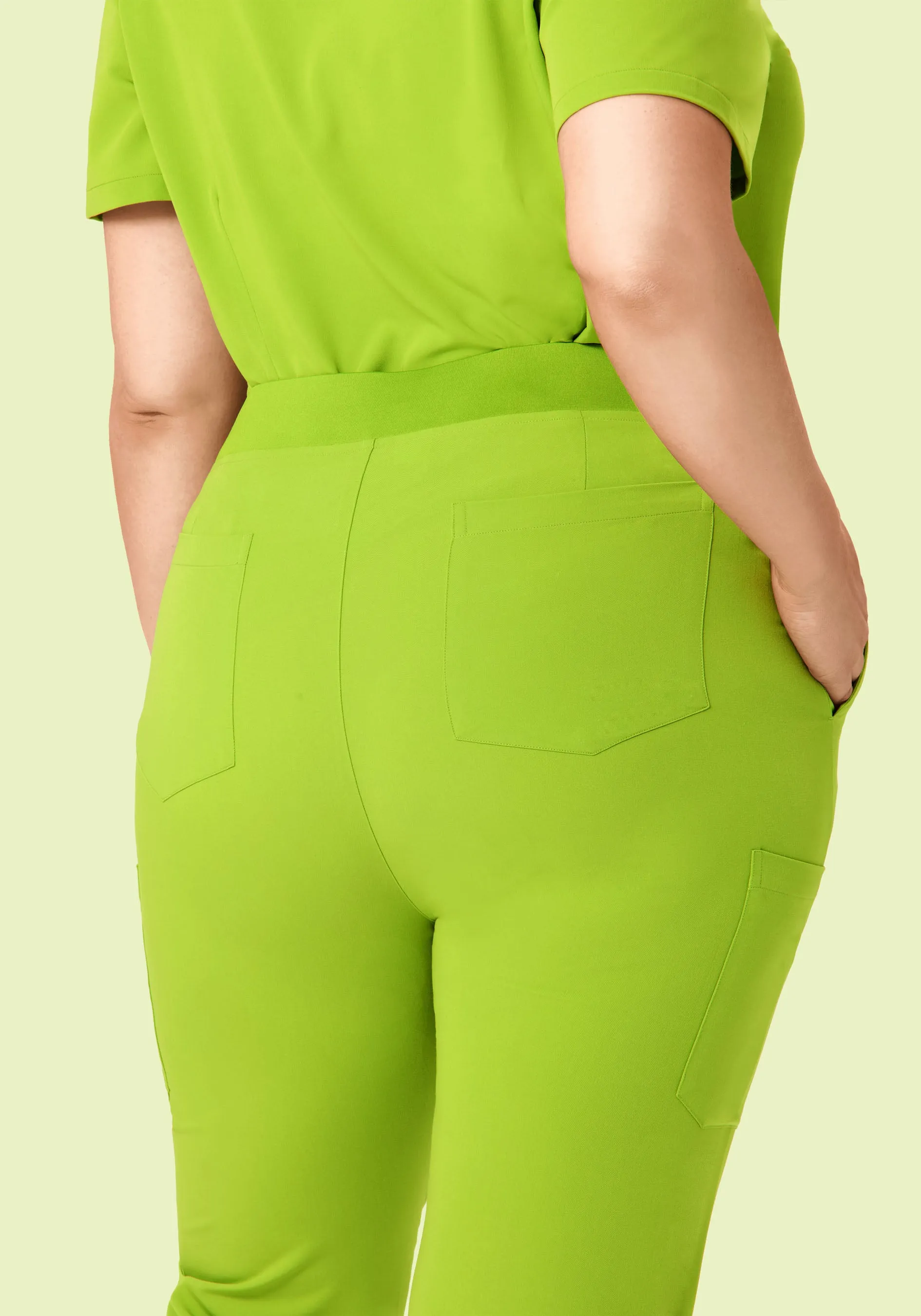 9 Pocket Joggers Apple Green