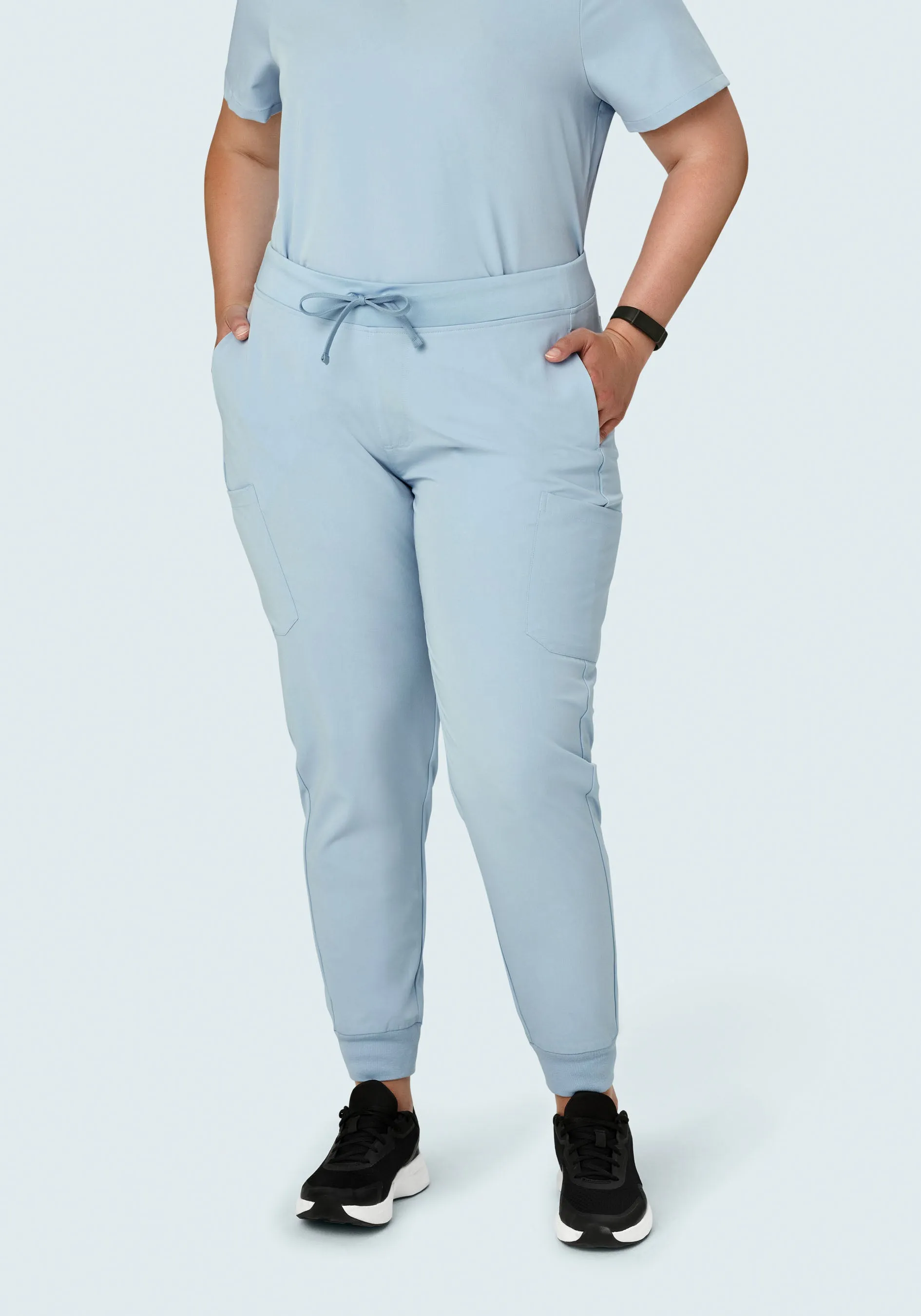 9 Pocket Joggers Powder Blue