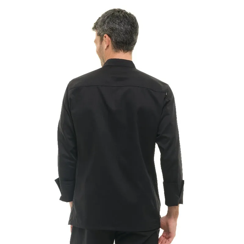 Abax Unisex Black Long Sleeve Kitchen Coat - ROBUR