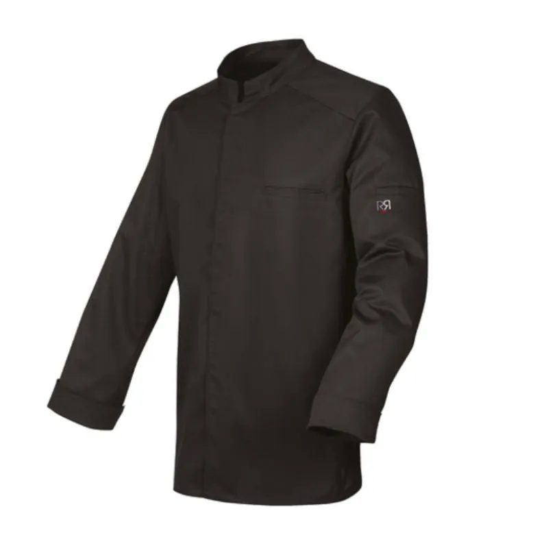 Abax Unisex Black Long Sleeve Kitchen Coat - ROBUR