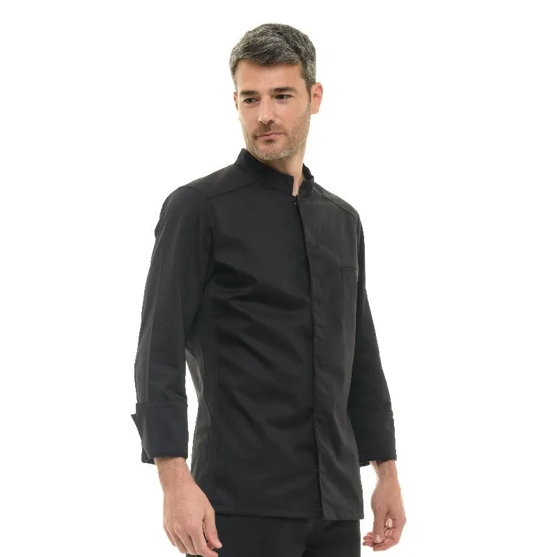 Abax Unisex Black Long Sleeve Kitchen Coat - ROBUR