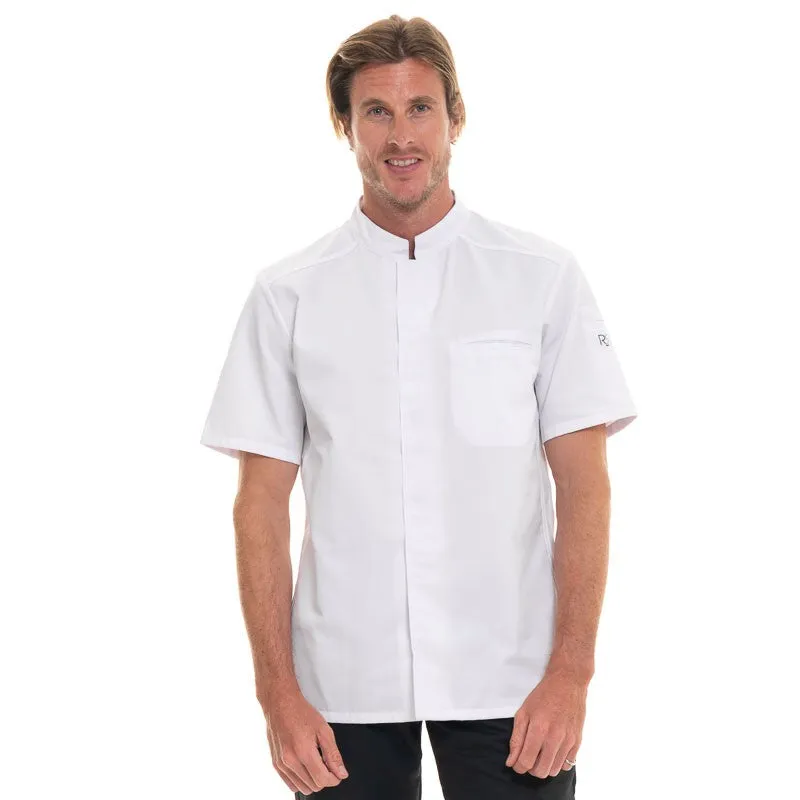 ABAX White Short Sleeve Kitchen Coat - ROBUR