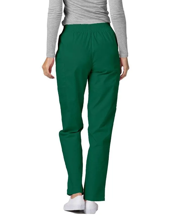 Adar 30 Inch Women Elastic Waist Cargo Scrub Pants