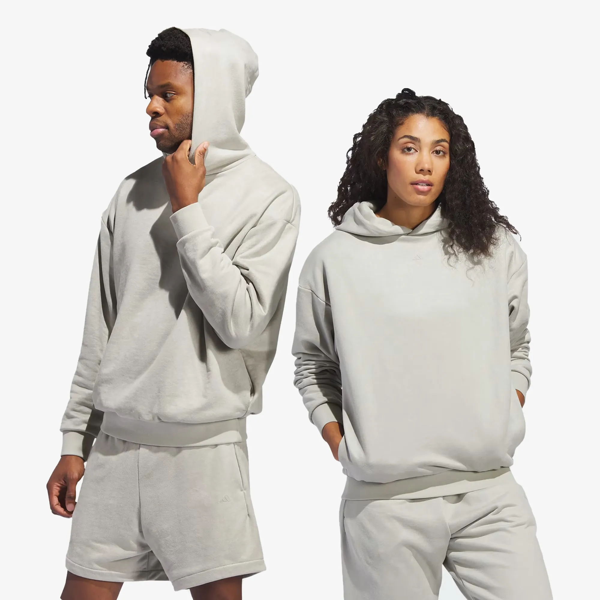 Adidas Originals | BASKETBALL SUEDED HOODIE  { SESAME