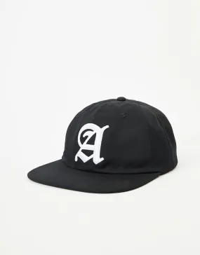 Ahead Worldwide Capital 3 Cotton Twill Strapback Cap - Black