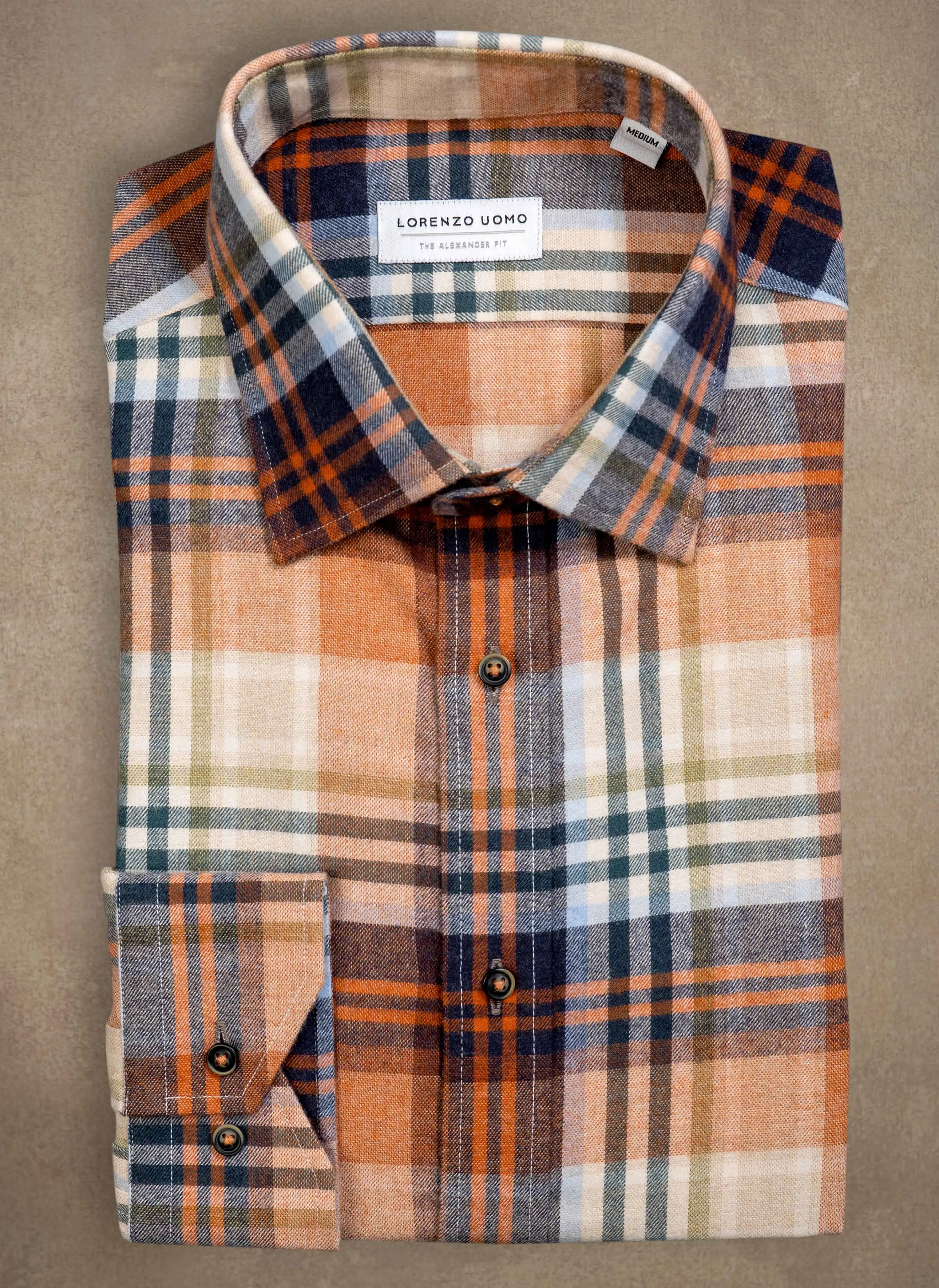 Alexander Sport Shirt in Big Multi Plaid