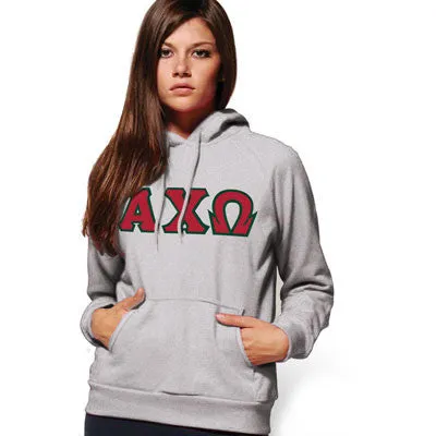 Alpha Chi Omega Hooded Sweatshirt  - Gildan 18500 - TWILL