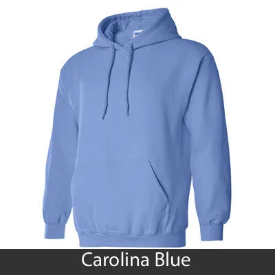 Alpha Epsilon Phi Hooded Sweatshirt - Gildan 18500 - TWILL