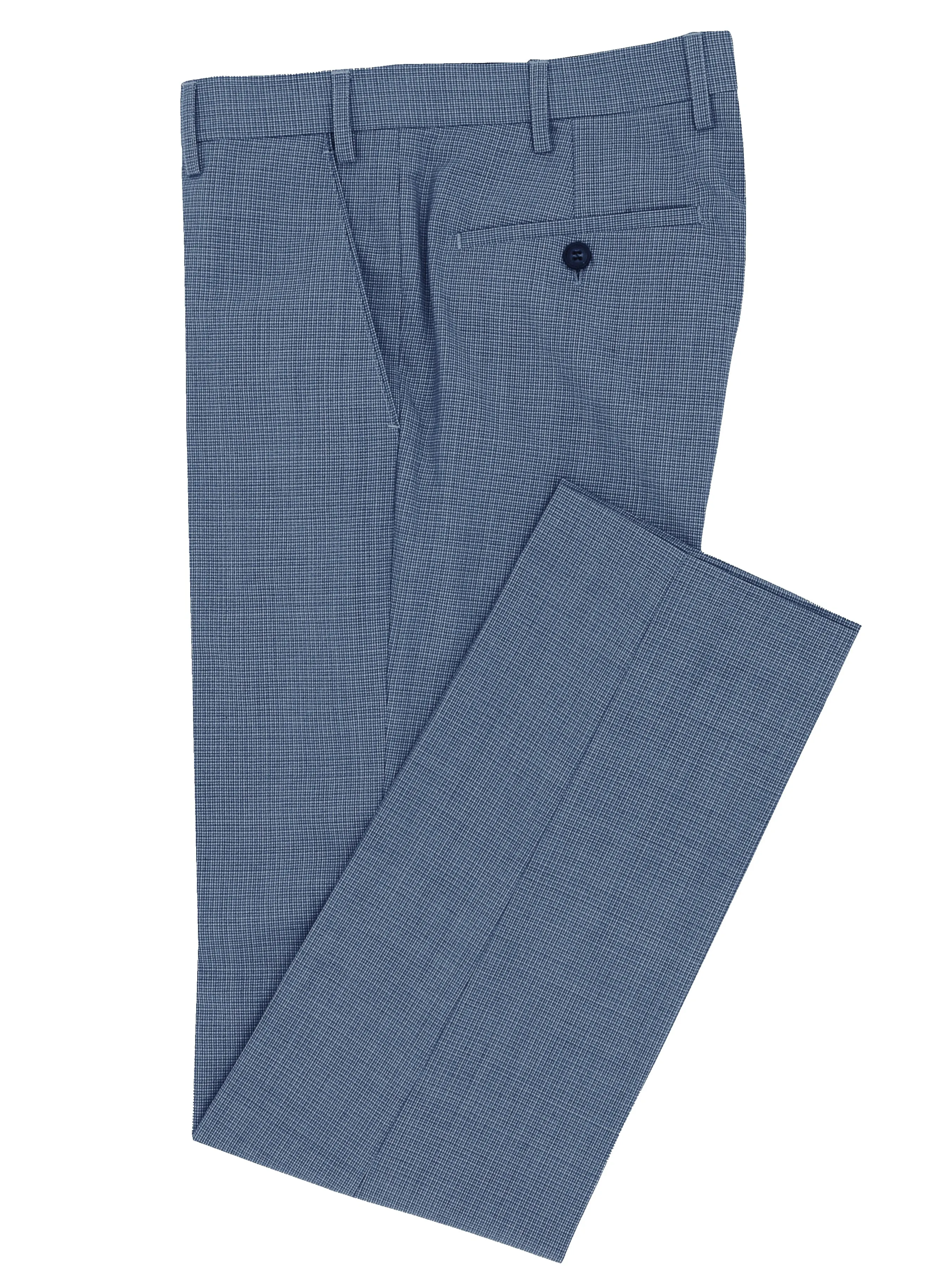 Amalfi Edward Blue Microchecked Suit