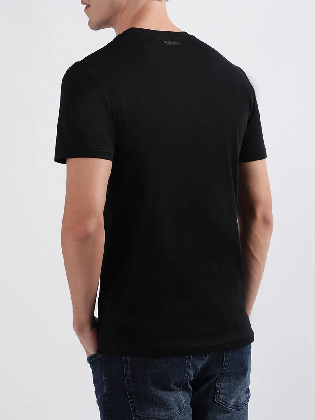 Antony Morato Black Printed Slim Fit T-Shirt