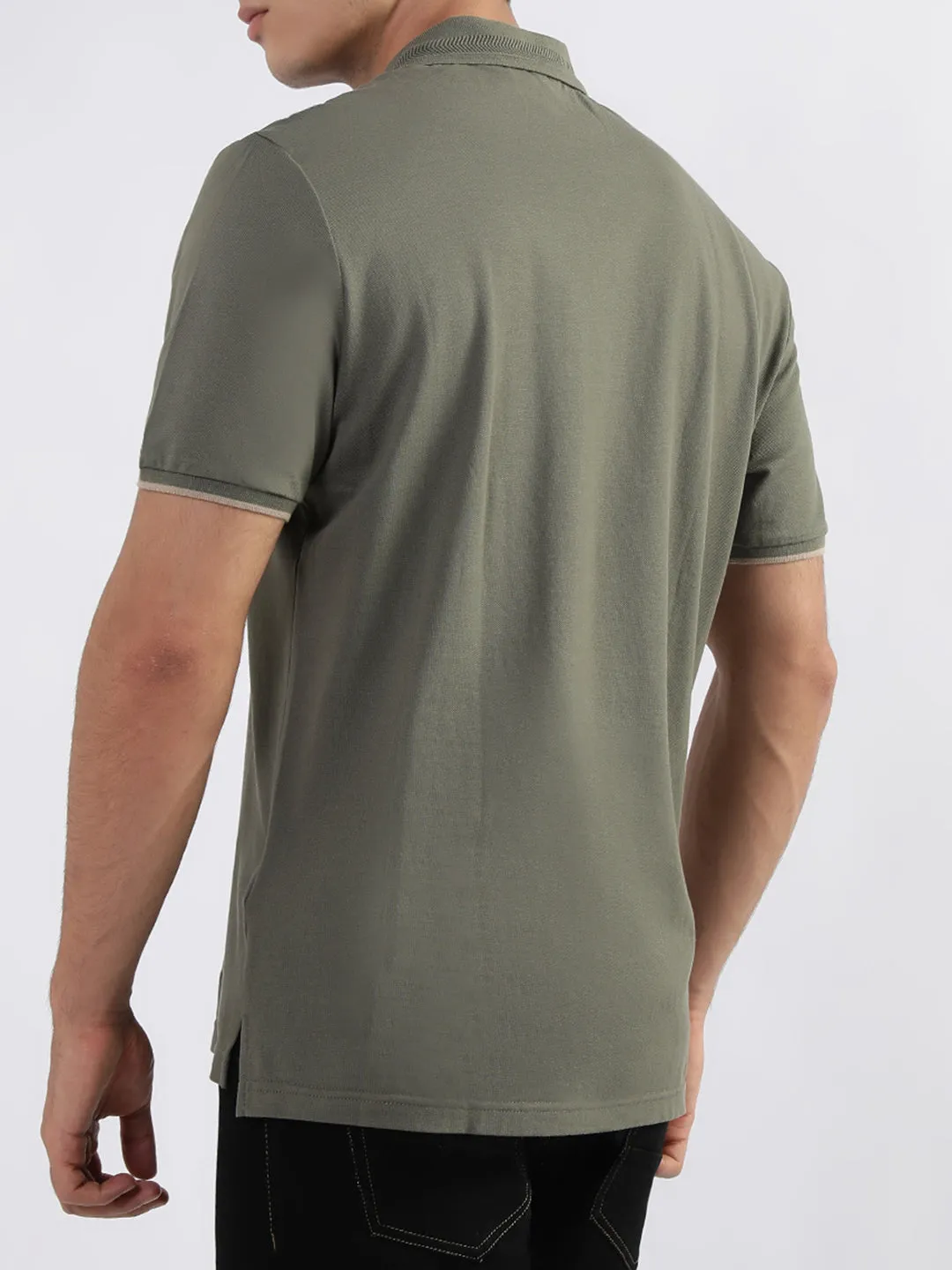 Antony Morato Sage Green Fashion Regular Fit Polo T-Shirt