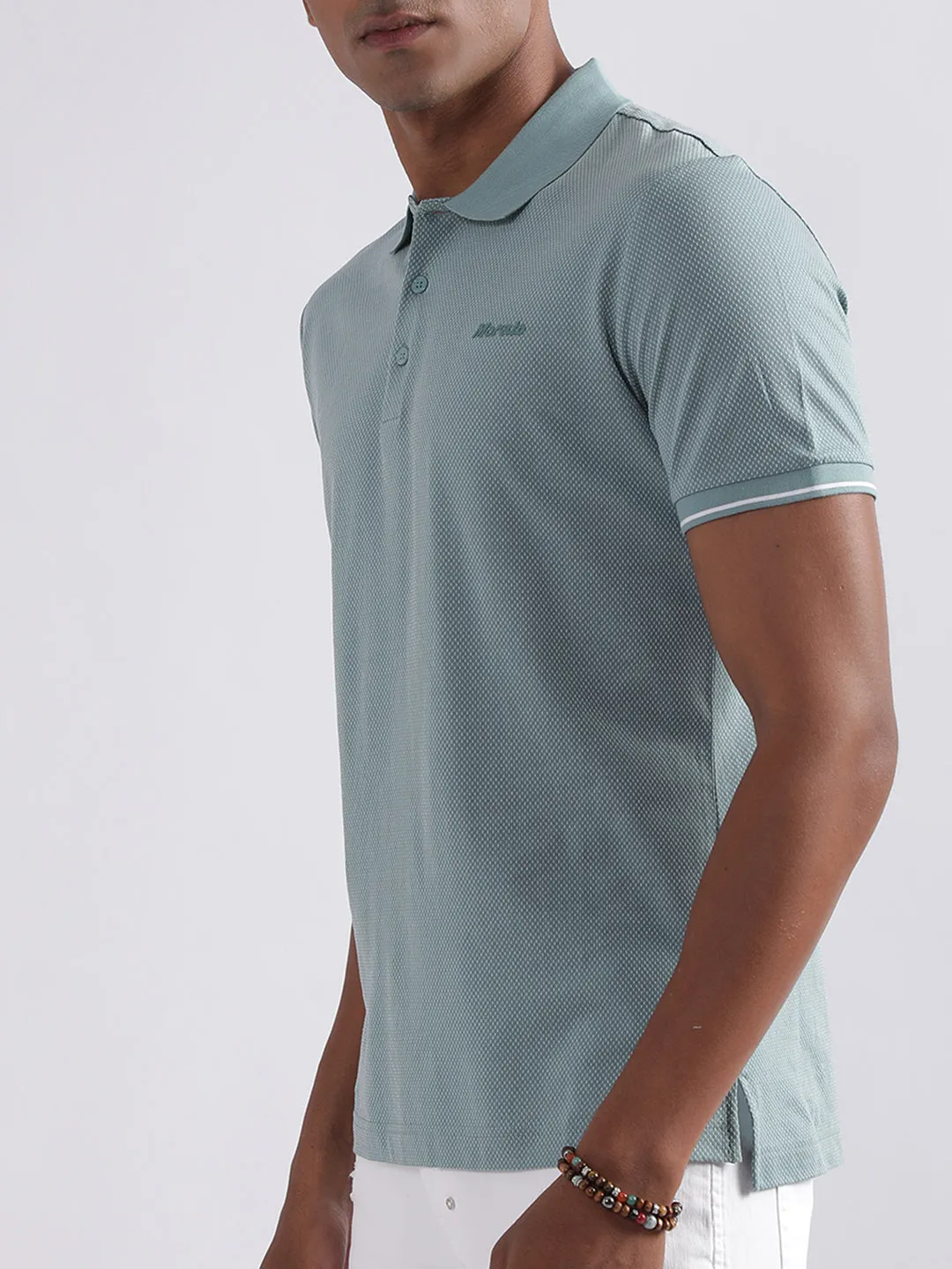 Antony Morato Turquoise Slim Fit Polo T-Shirt