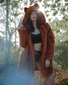 Artist Edition VAMP Wolf Classic Faux Fur Coat | Women's