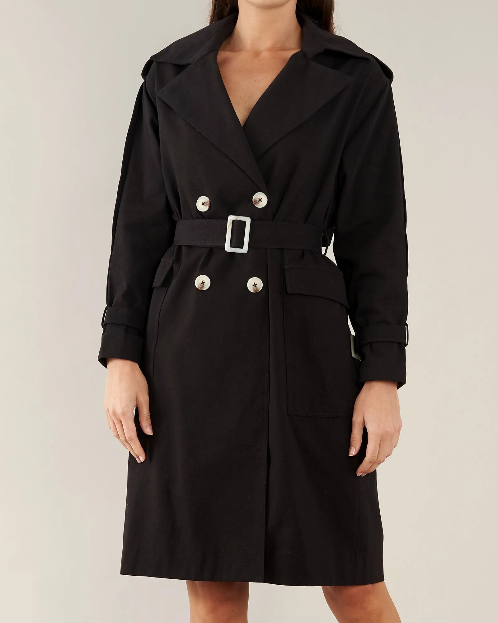 Arwen Trench Coat - Black