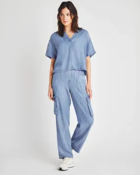 Aven Indigo Cargo Pant