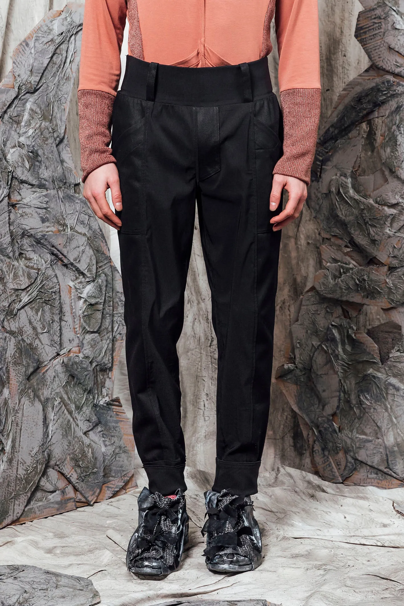 AW24 CORTEZ SLIM PANTS - OBSIDIAN