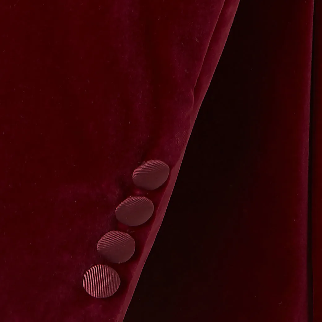 Balinteer Berry Velvet Jacket