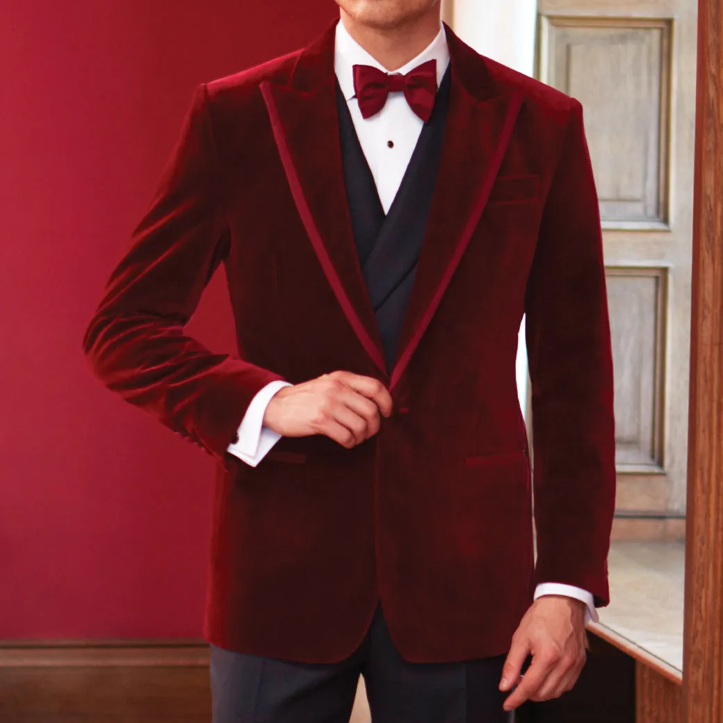 Balinteer Berry Velvet Jacket