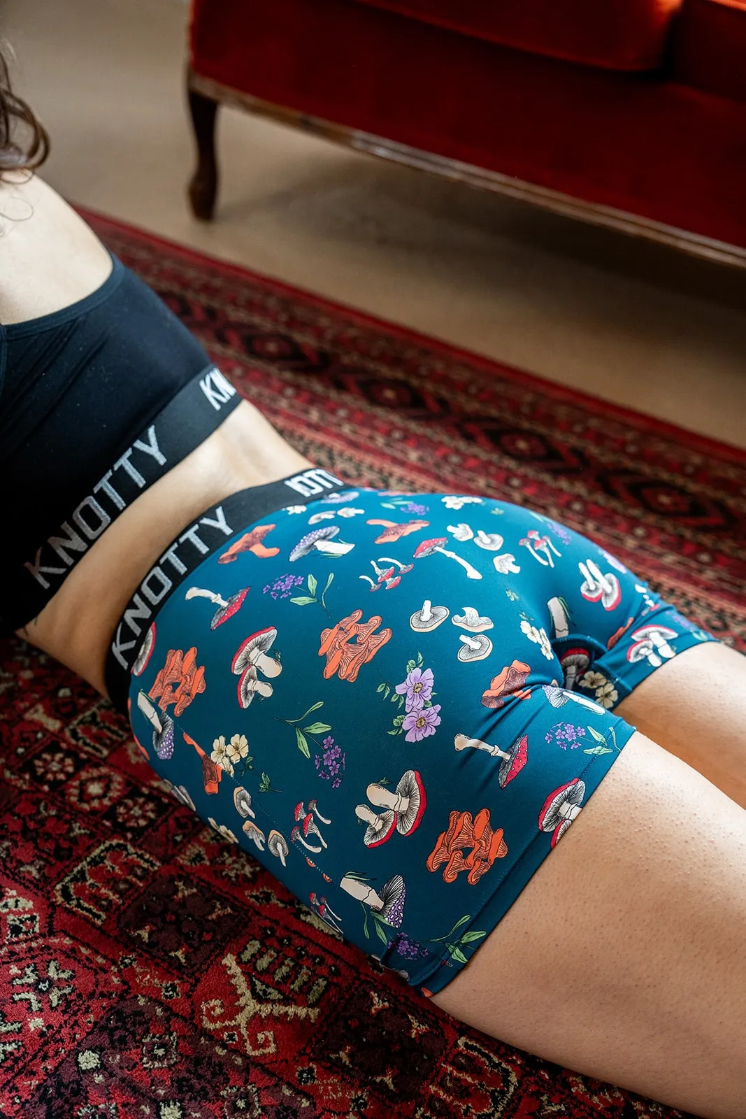 BeChill™ Blue Retro Mushrooms Boxer