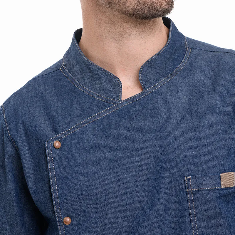 BIEVRE Short Sleeve Denim Kitchen Coat - LAFONT