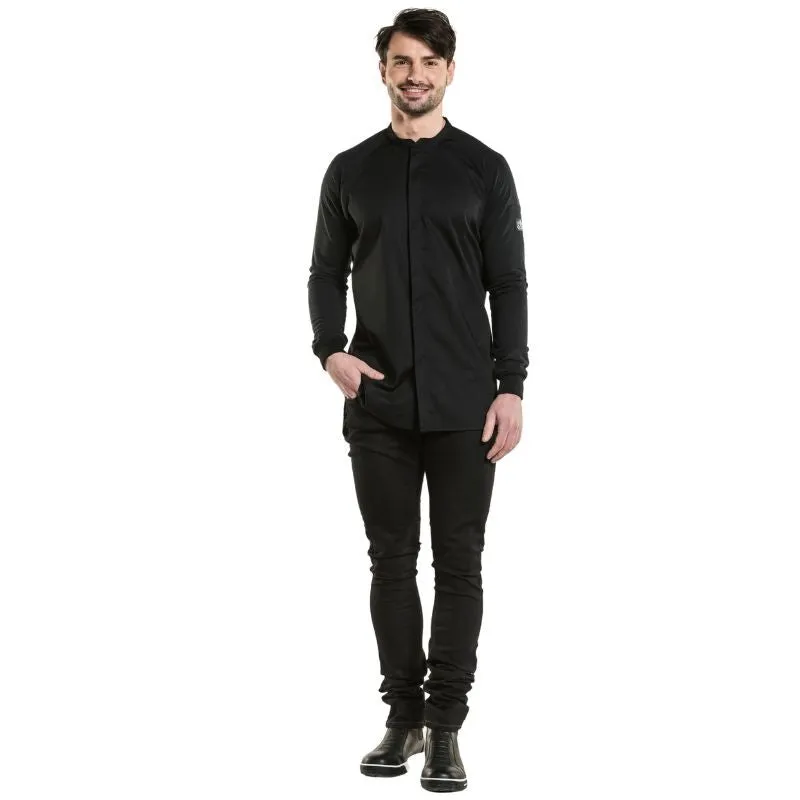 Black Centered Cut Kitchen Coat - Fratello - Chaud Devant