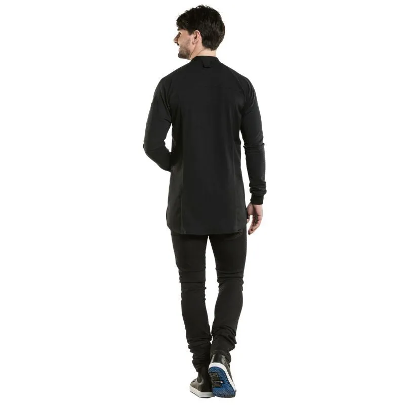 Black Centered Cut Kitchen Coat - Fratello - Chaud Devant