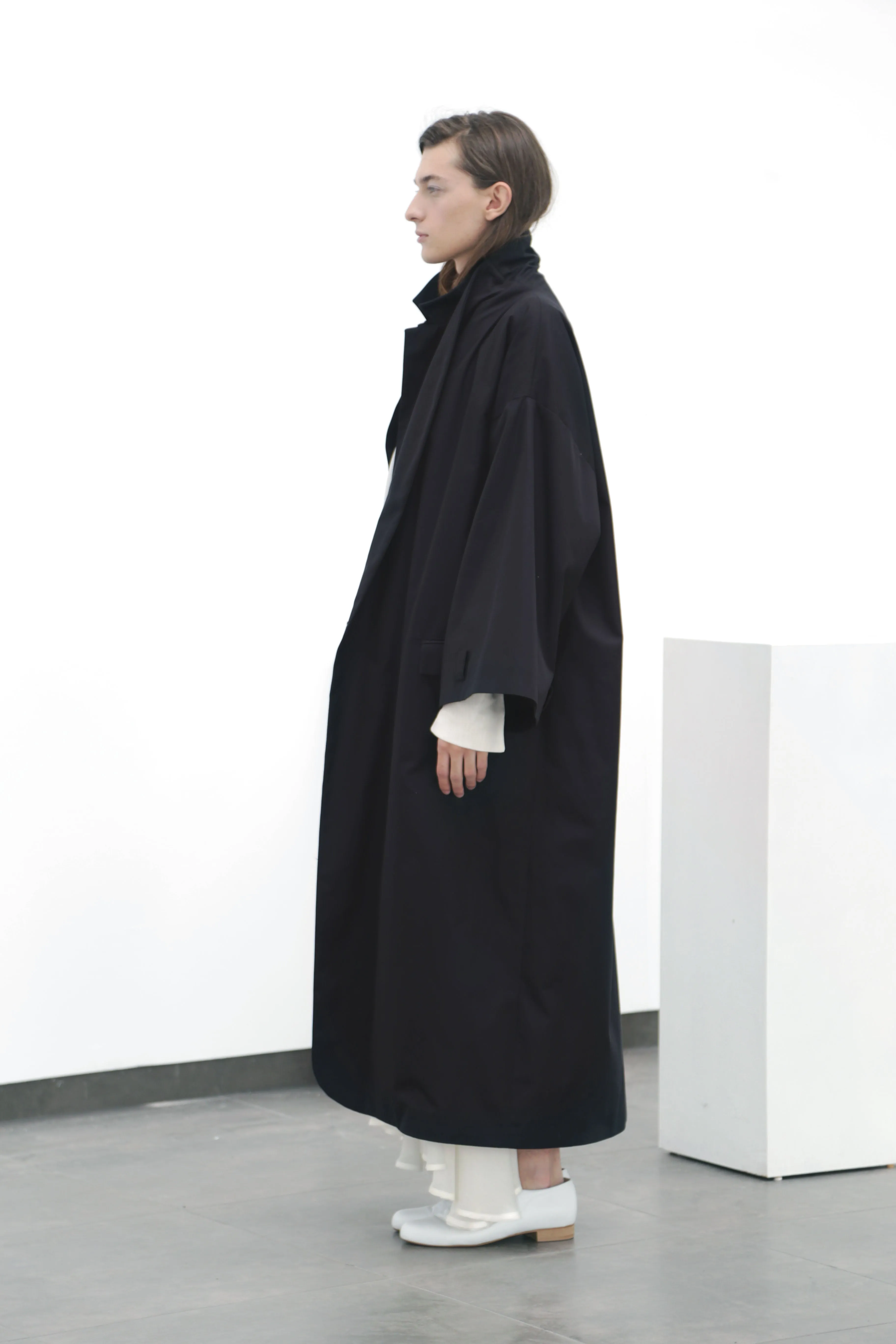 Black cotton coat (S)