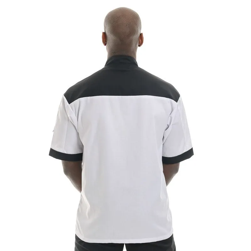 Black Master Short Sleeve or Long Sleeve Chef Coat - MANELLI