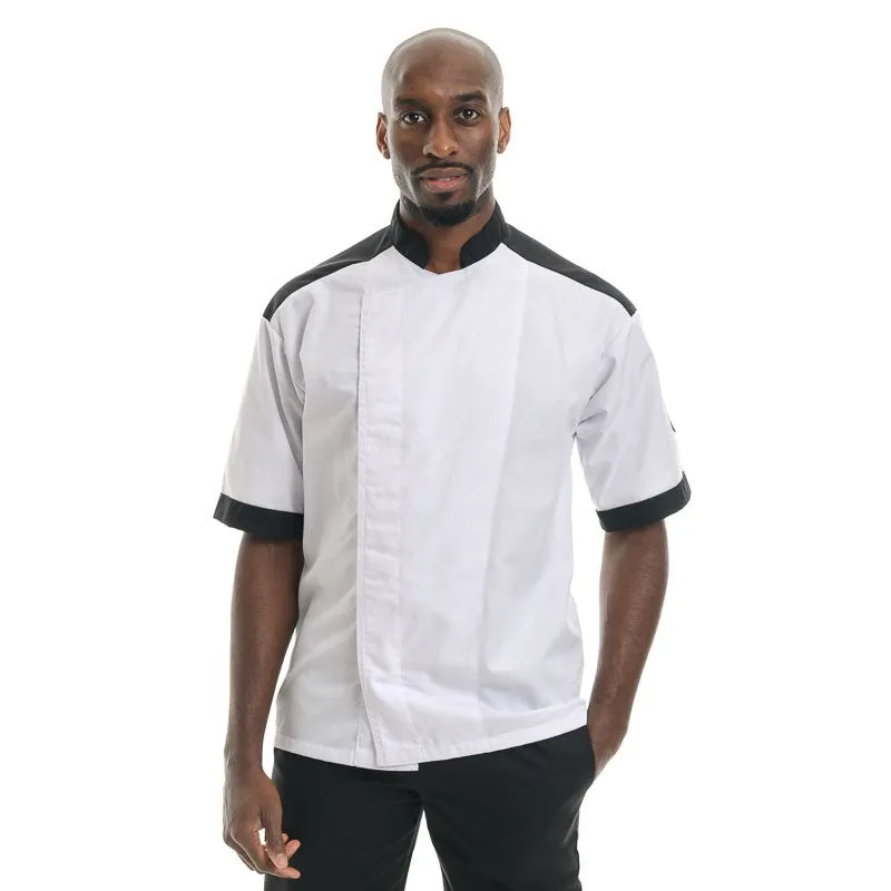 Black Master Short Sleeve or Long Sleeve Chef Coat - MANELLI