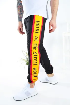 Black Side Printed Jogger Pant KB146 Streetwear Jogger Pants