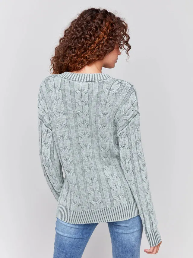 CABLE KNIT SWEATER