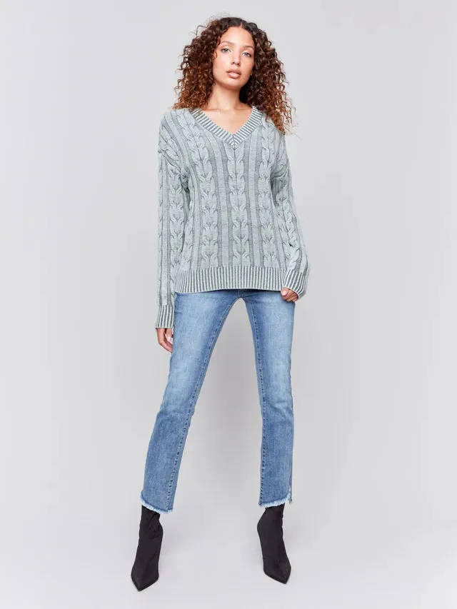 CABLE KNIT SWEATER