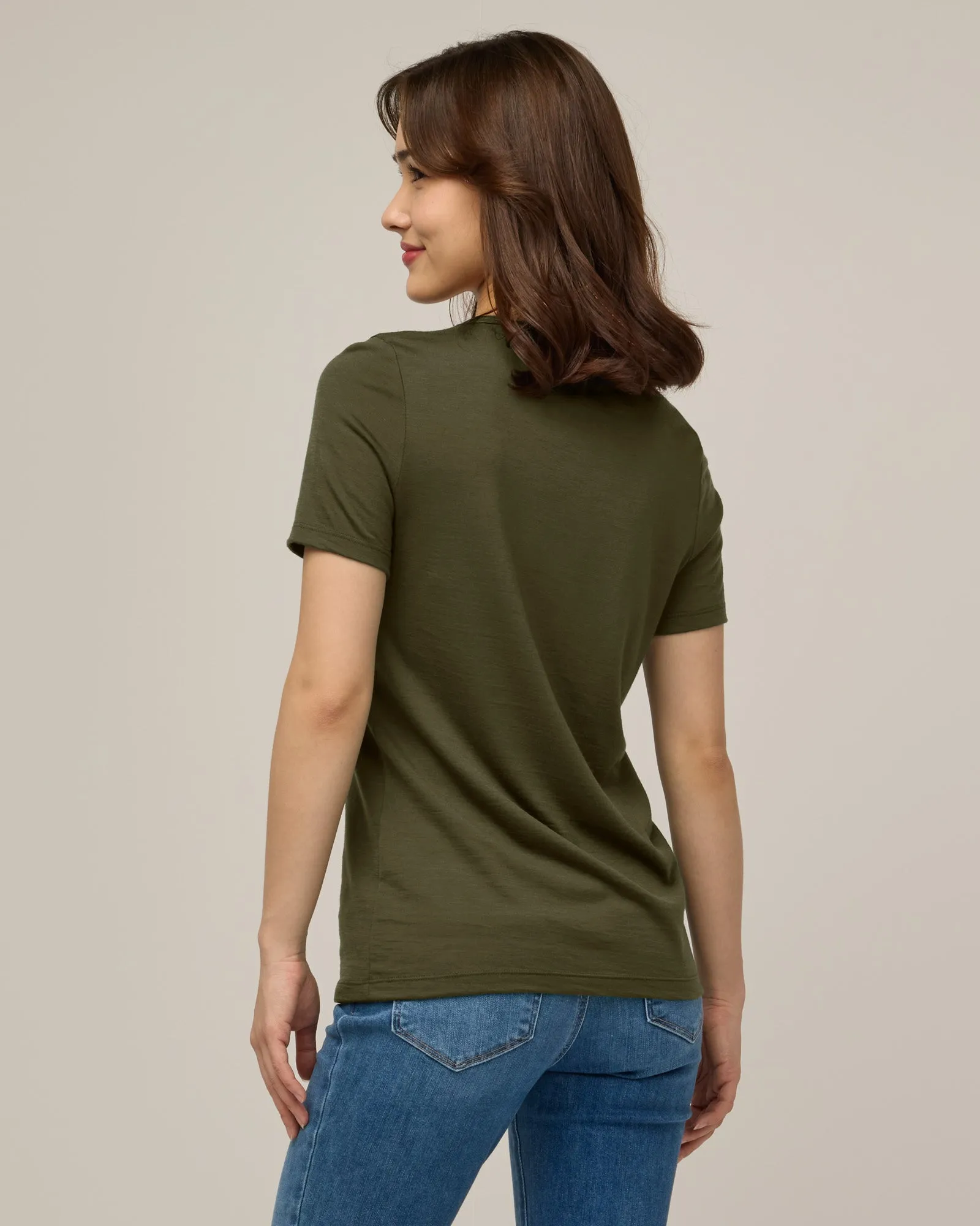 Cara 100% Wool Fitted Tee