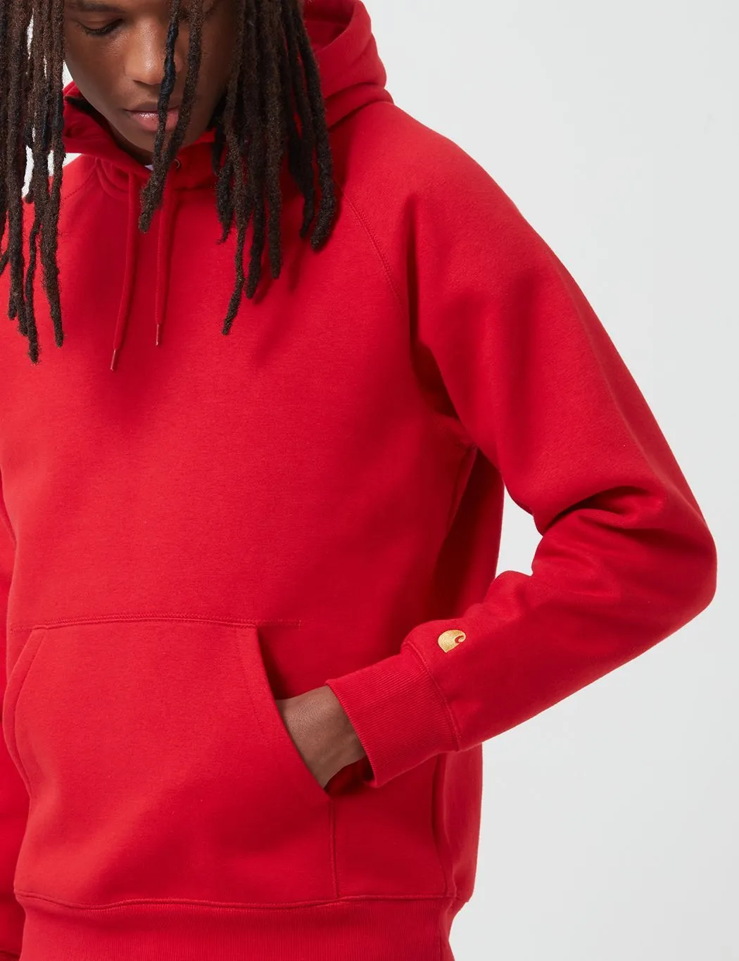 Carhartt-WIP Chase Hooded Sweatshirt - Etna Red