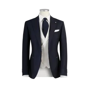 CARNET SUITE TUXEDO IN WOOL AND SILK