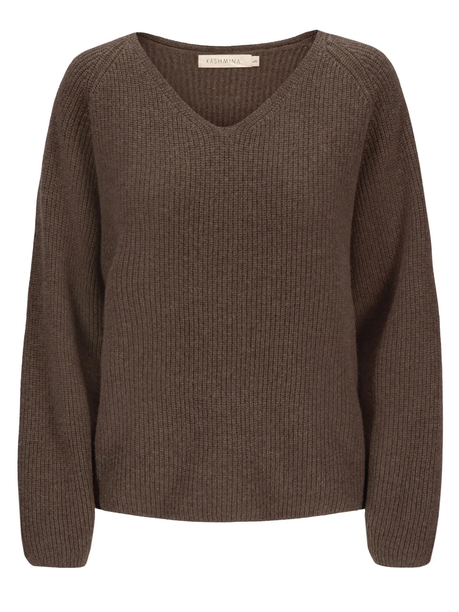 Cashmere sweater "Maya" - dark brown