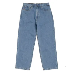 Check-5 baggy denim pants - Stonewash blue