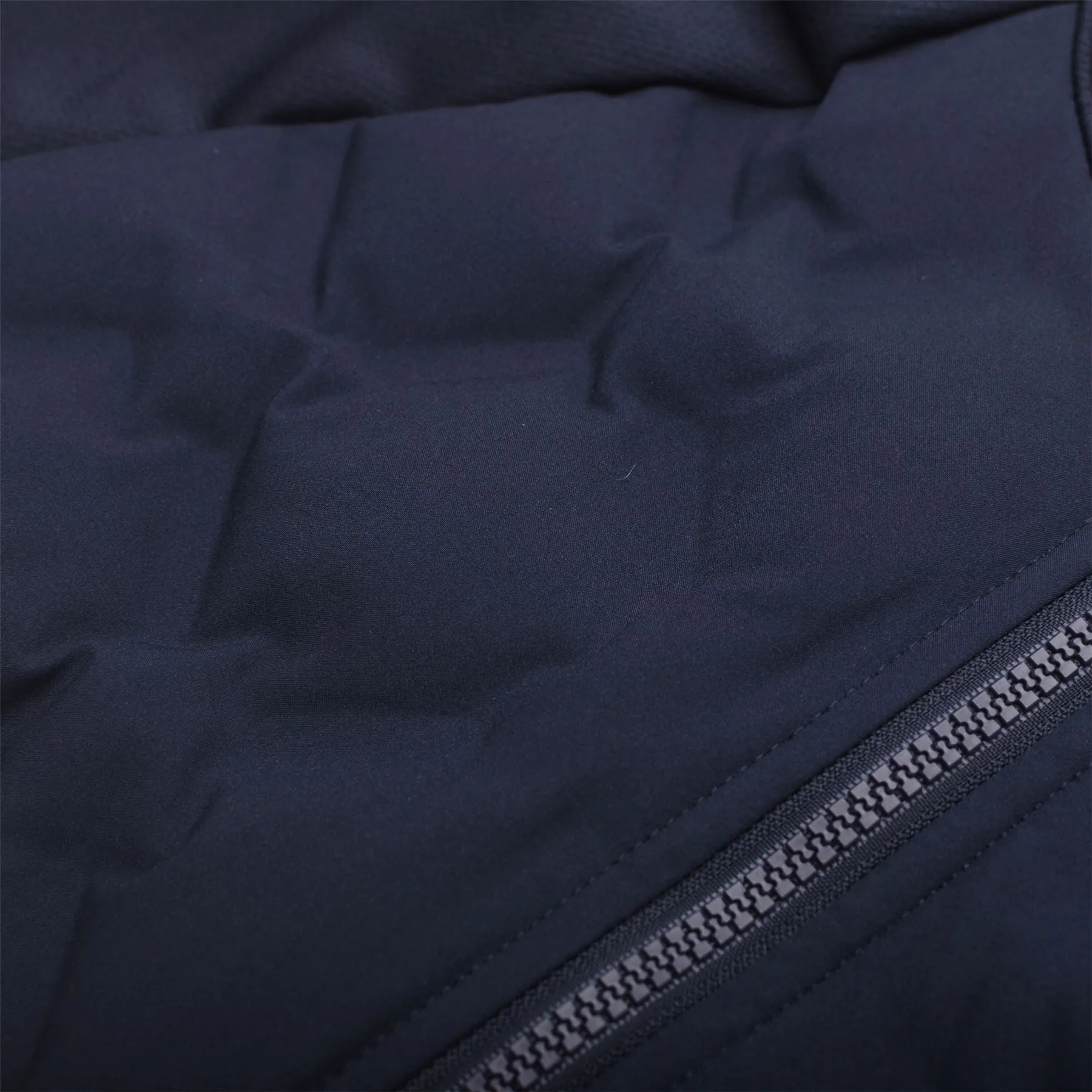 Check Quilt Back Fleece Jacket Dark Navy - SS23