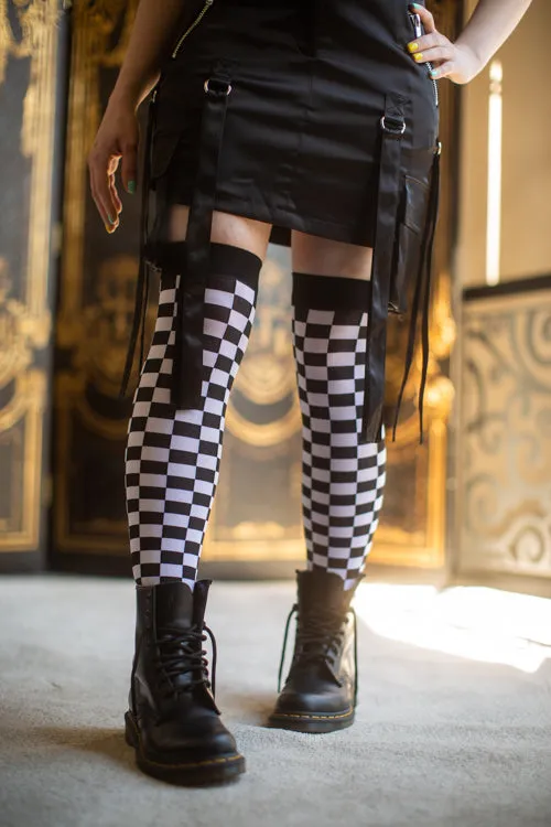 Checkered Over The Knee