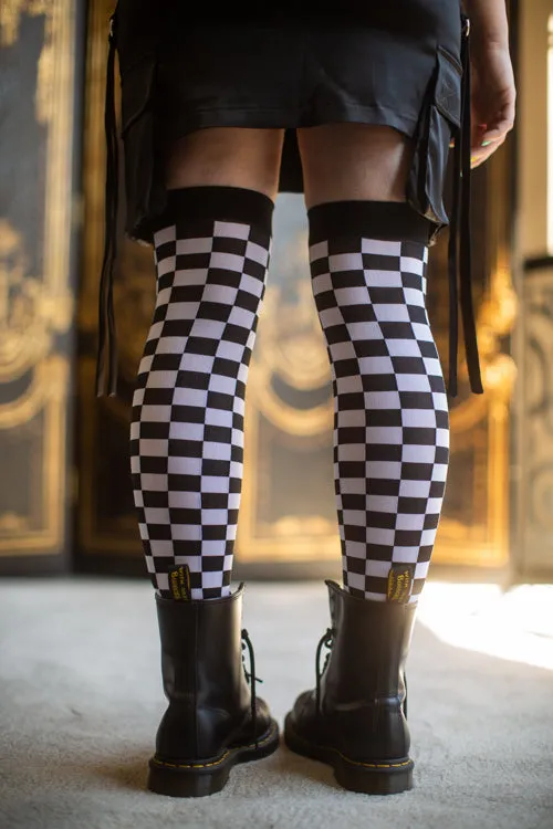 Checkered Over The Knee