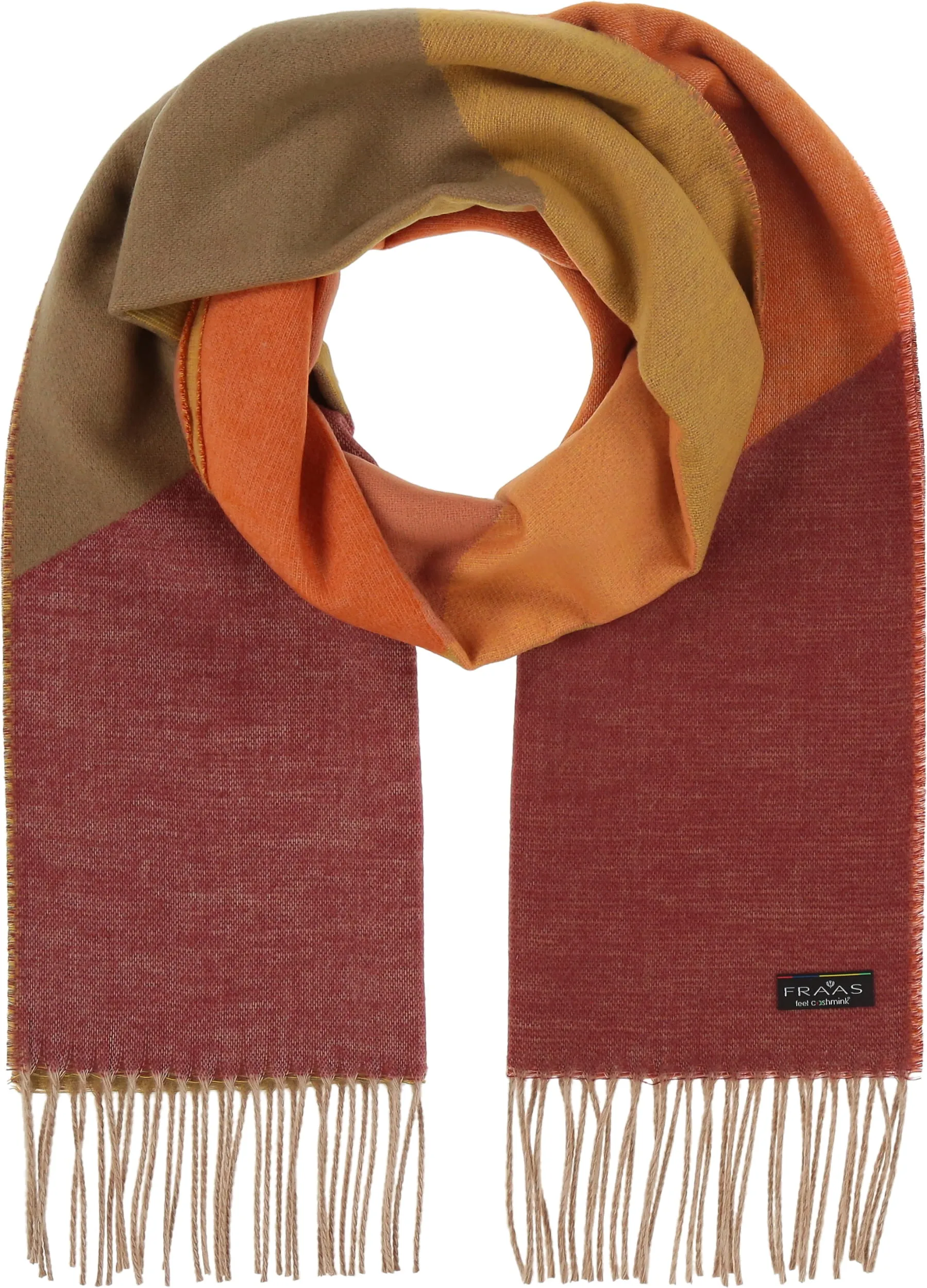 Chevron Color Block Cashmink Scarf