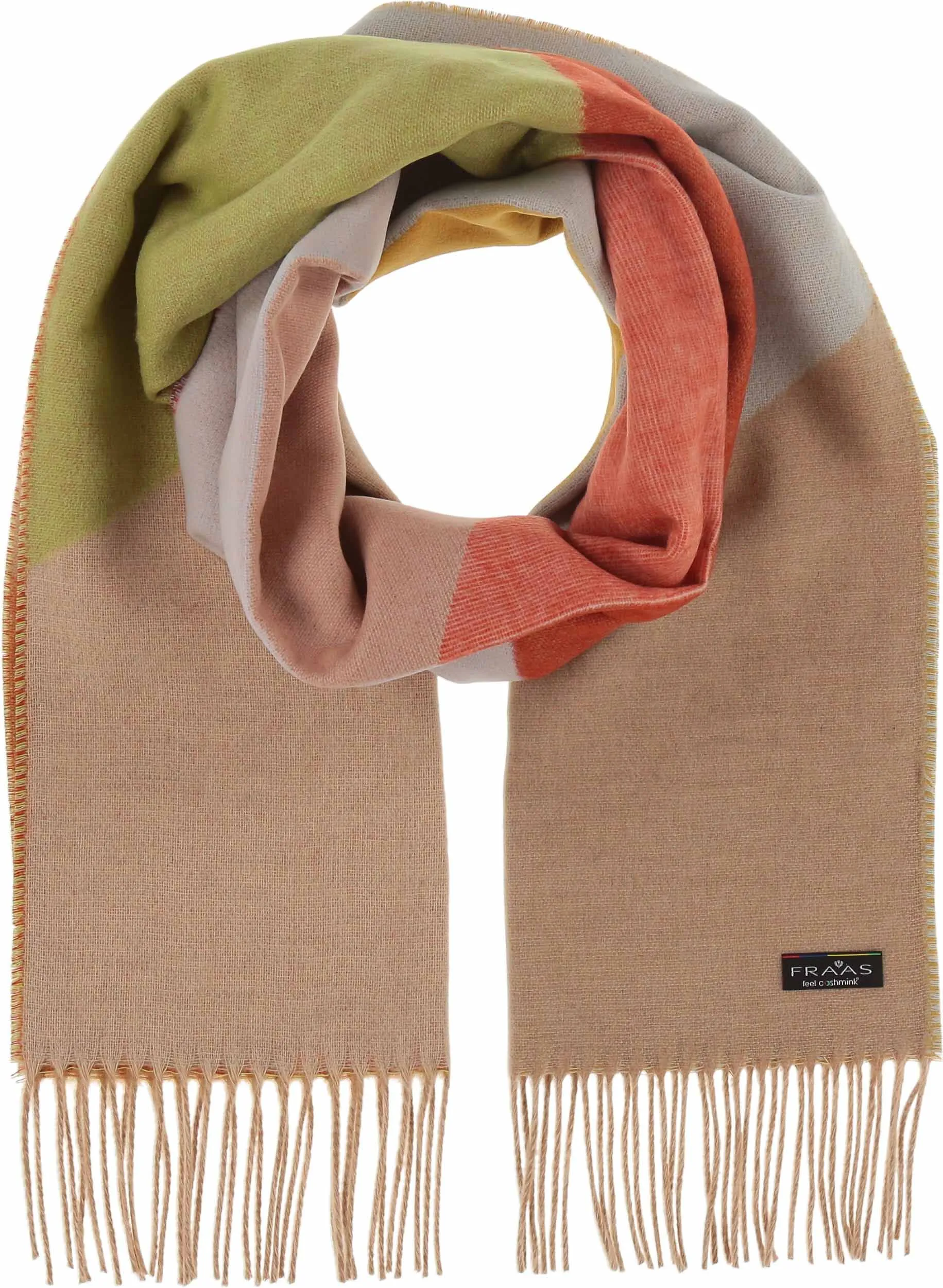 Chevron colour Block Cashmink® Scarf