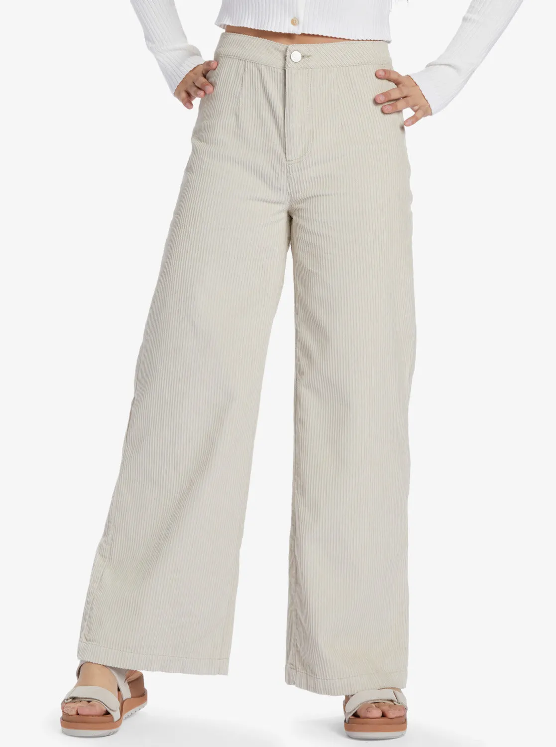 Chloe Kim Corduroy Pants - Pelican