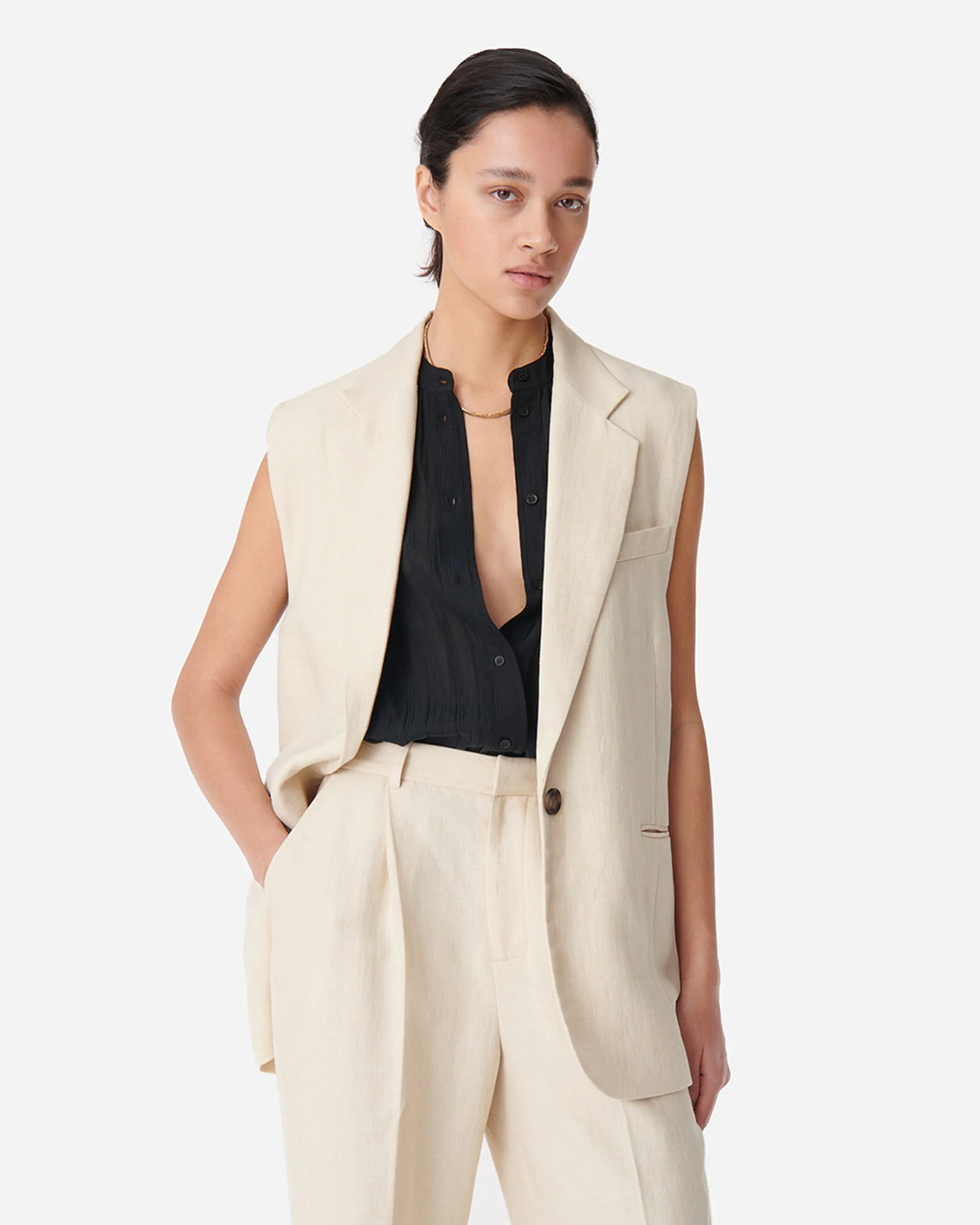 Christen Sleeveless Jacket