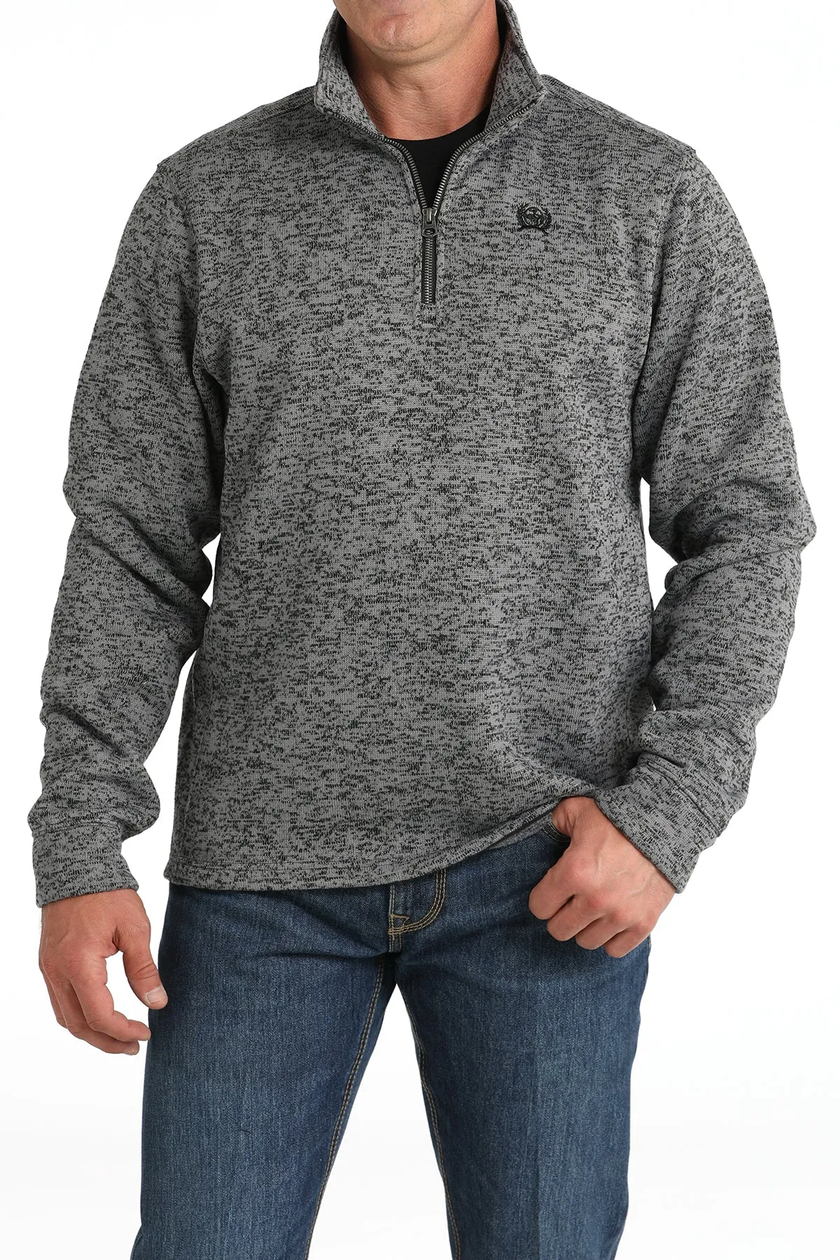 Cinch® Men's Grey 1/4 Zip Pullover Sweater